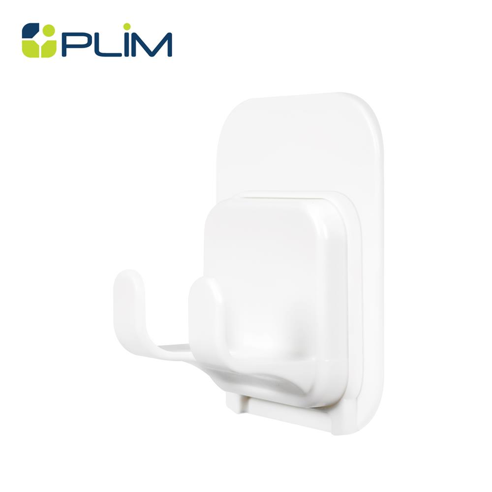 ขอแขวนเหลี่ยมติดเทปกาว PLIM XY-0710 สีขาว