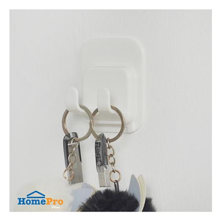 ขอแขวนเหลี่ยมติดเทปกาว PLIM XY-0710 สีขาว_3