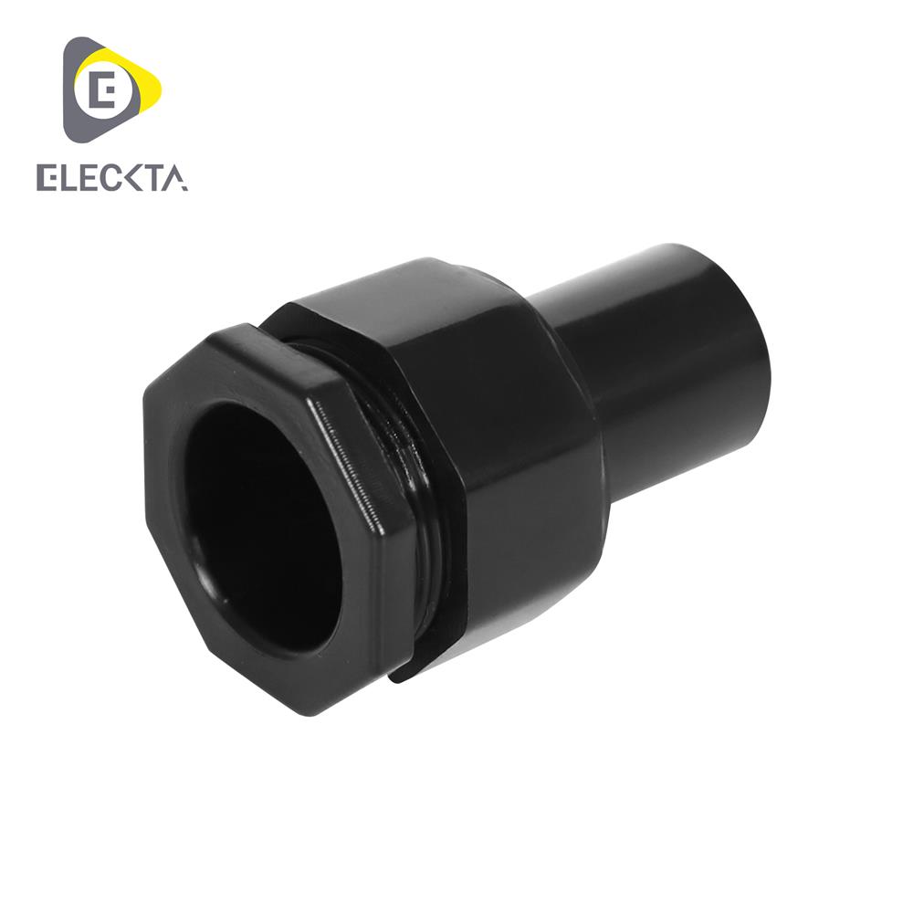 ข้อต่อเข้ากล่อง ELECKTA 16 มม. สีดำ แพ็ก 10 ชิ้น