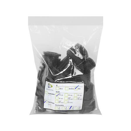 ข้อต่อเข้ากล่อง ELECKTA 16 มม. สีดำ แพ็ก 10 ชิ้น_2