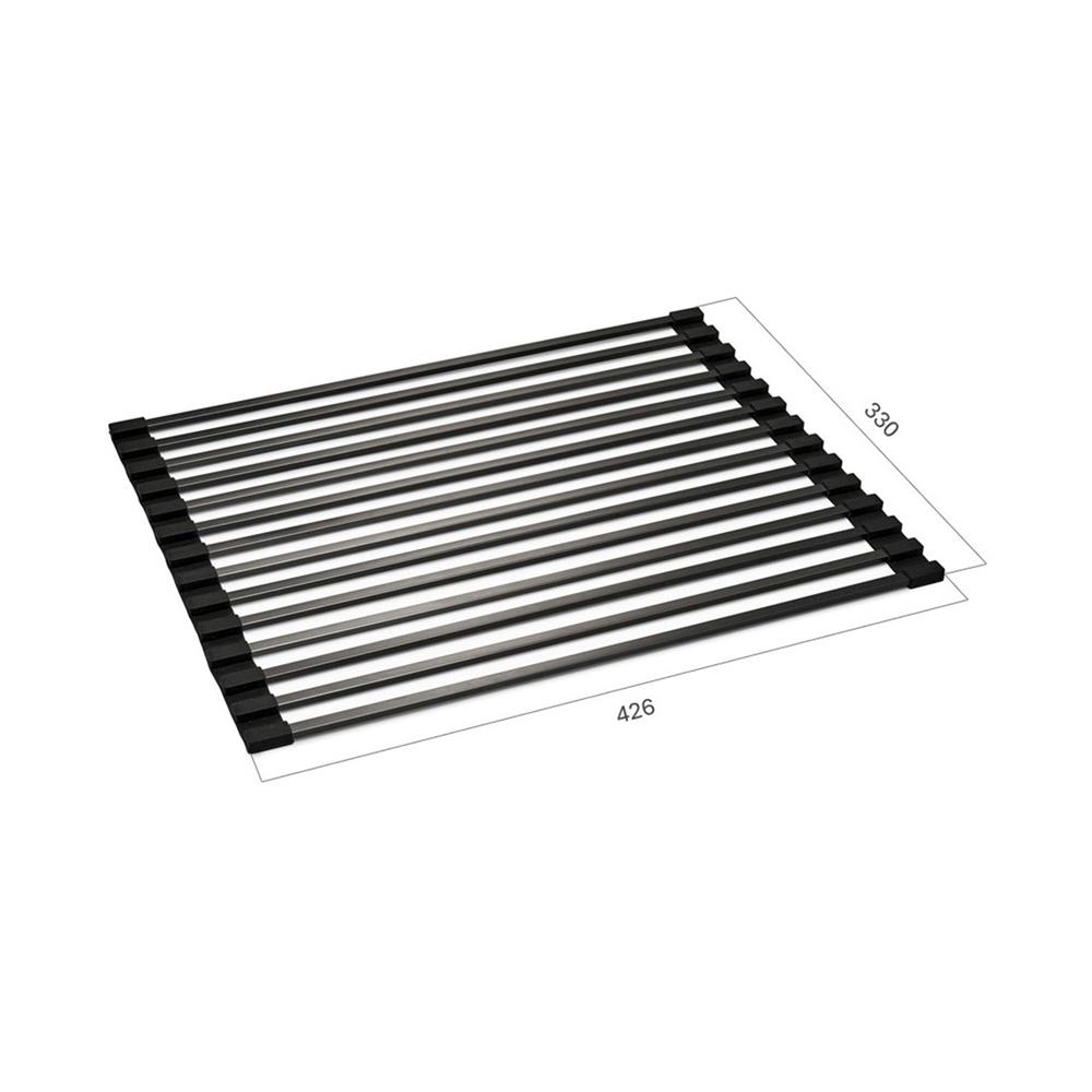 ตะแกรงสเตนเลสแบบม้วน MEX RM330GM สีเทาดำ