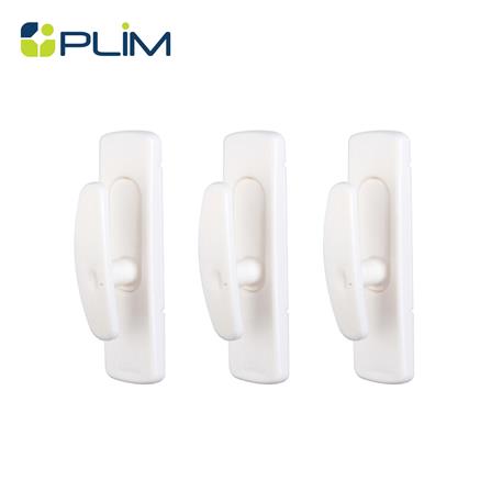 ขอแขวนอเนกประสงค์ติดเทปกาว PLIM XY-0560 สีขาว แพ็ก 3 ชิ้น_0