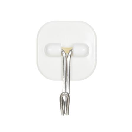 ขอแขวนเหลี่ยมติดเทปกาว PLIM XY-0904 สีขาว แพ็ก 6 ชิ้น_2