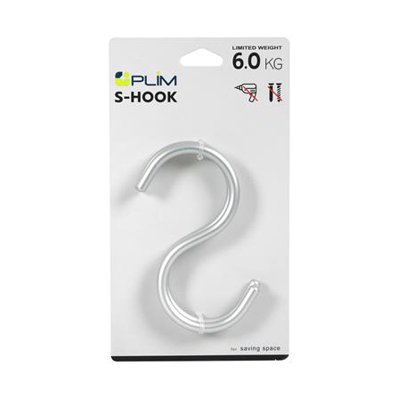 ขอแขวนอะลูมิเนียมตัวเอส PLIM XY-0441 5.5x10.5 ซม._2