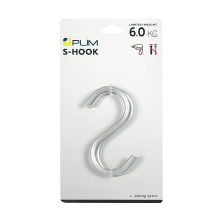 ขอแขวนอะลูมิเนียมตัวเอส PLIM XY-0442 4x8.5 ซม._2