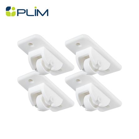ลูกล้อเคลื่อนที่ติดเทปกาว PLIM XY-0930 สีขาว แพ็ก 4 ชิ้น_0
