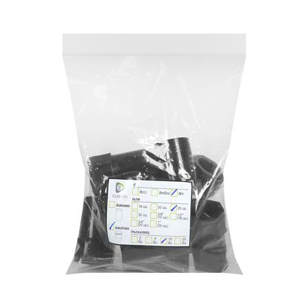 ข้อต่อเข้ากล่อง ELECKTA 25 มม. สีดำ แพ็ก 10 ชิ้น_2