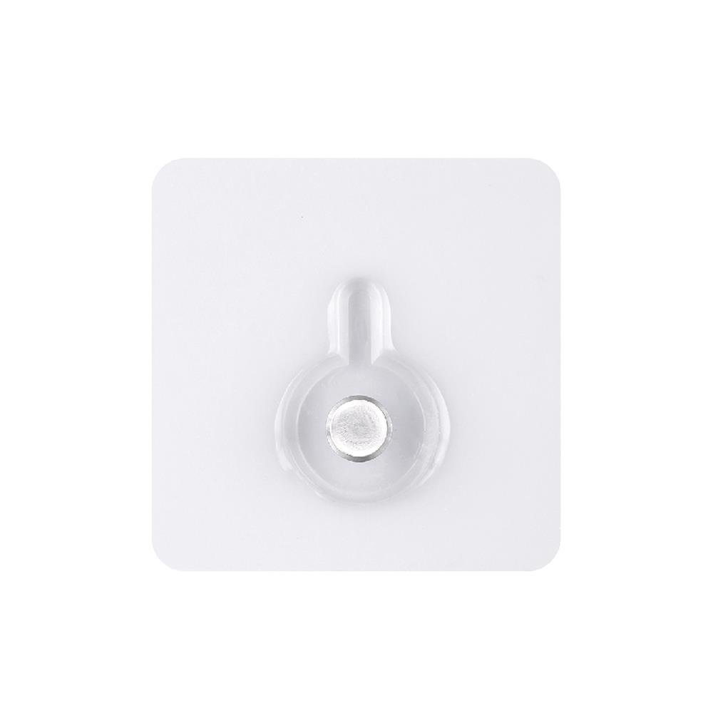 ขอแขวนเหลี่ยมติดเทปกาว PLIM XY-0104 สีใส แพ็ก 3 ชิ้น