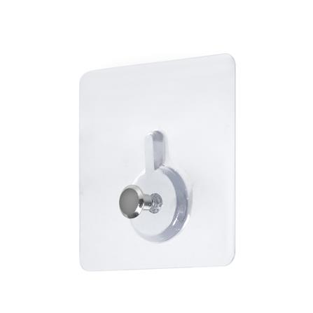 ขอแขวนเหลี่ยมติดเทปกาว PLIM XY-0104 สีใส แพ็ก 3 ชิ้น_1