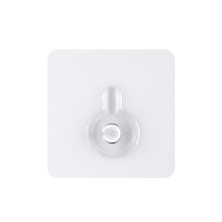 ขอแขวนเหลี่ยมติดเทปกาว PLIM XY-0104 สีใส แพ็ก 3 ชิ้น_2