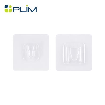 ขอแขวนเหลี่ยมอเนกประสงค์ PLIM XY-0101 สีใส แพ็ก 2 ชิ้น_0