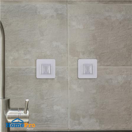 ขอแขวนเหลี่ยมอเนกประสงค์ PLIM XY-0101 สีใส แพ็ก 2 ชิ้น_3