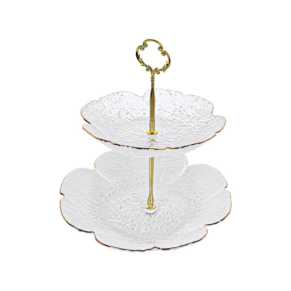 ที่วางขนมแก้ว 2 ชั้น KECH FLORA