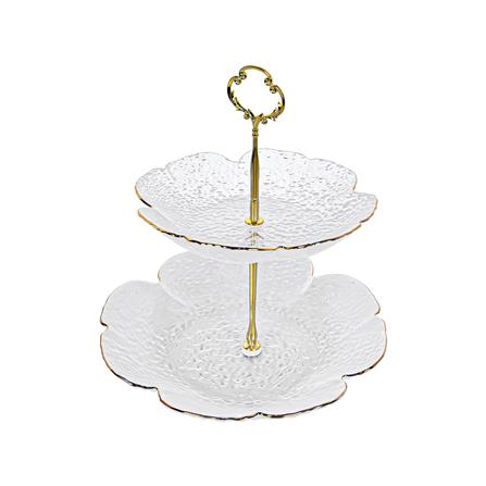 ที่วางขนมแก้ว 2 ชั้น KECH FLORA_1
