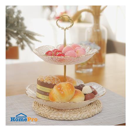 ที่วางขนมแก้ว 2 ชั้น KECH FLORA_3