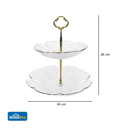 ที่วางขนมแก้ว 2 ชั้น KECH FLORA_5