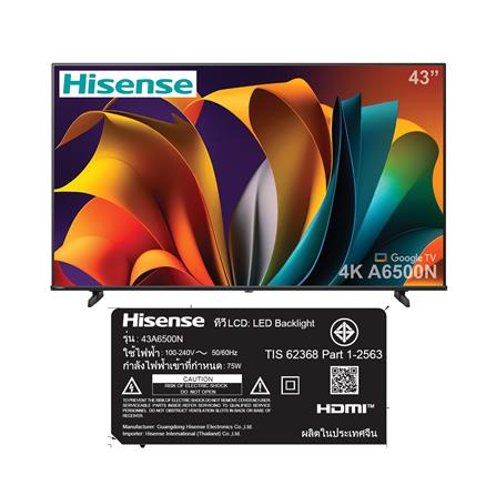 ทีวีแอลอีดี 43 นิ้ว HISENSE (4K, LED, GOOGLE TV) 43A6500N_7