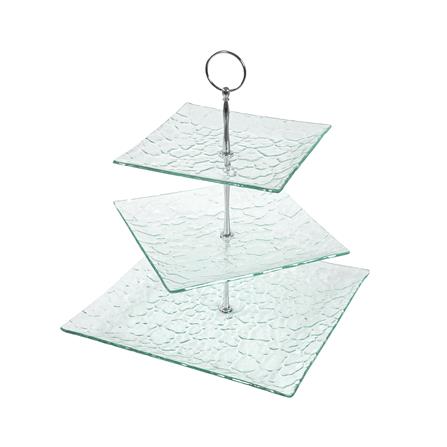 ที่วางขนมแก้ว 3 ชั้น KECH SQUARE_2