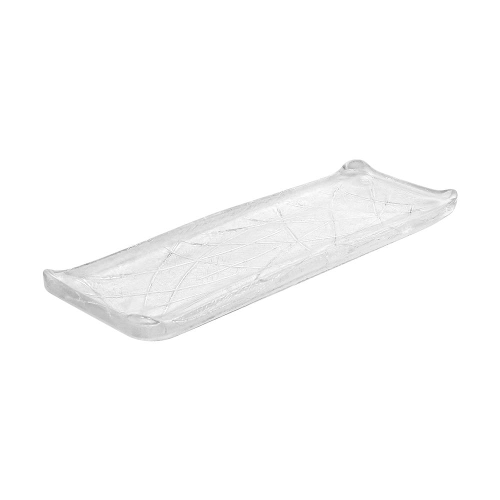 จานแก้วเหลี่ยม 4.5x12.5 นิ้ว KECH