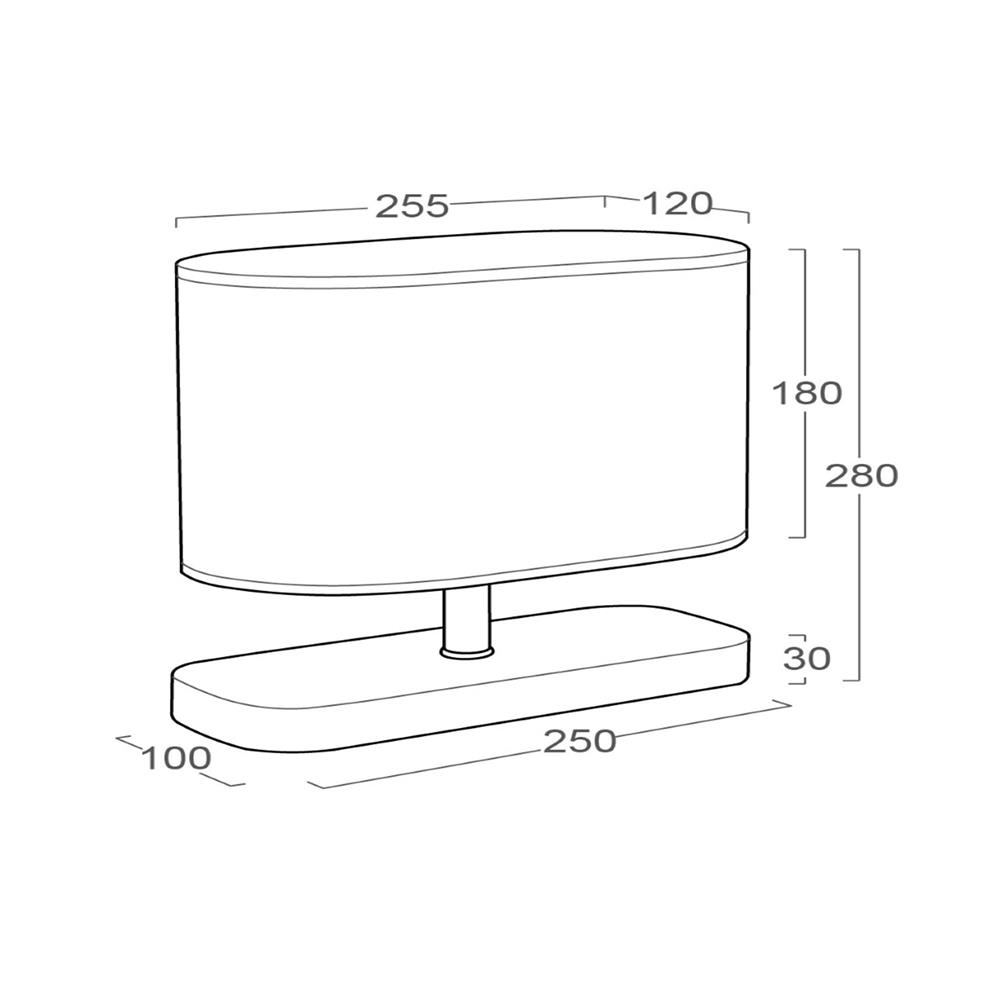 ไฟตั้งโต๊ะ LUMAX 01-02470 สีน้ำตาล