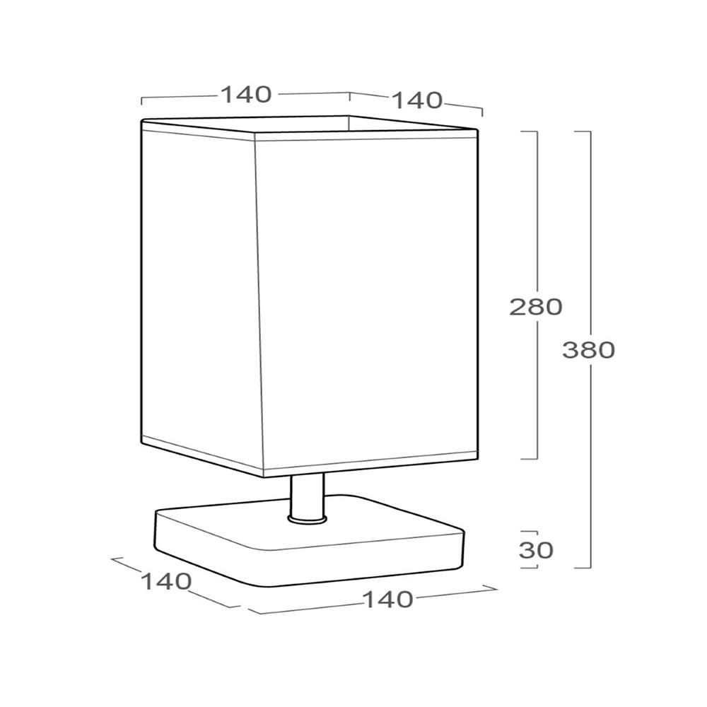 ไฟตั้งโต๊ะ LUMAX 01-02469 สีน้ำตาล