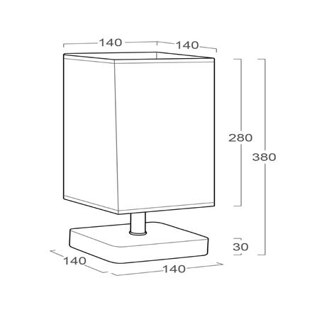 ไฟตั้งโต๊ะ LUMAX 01-02469 สีน้ำตาล_2
