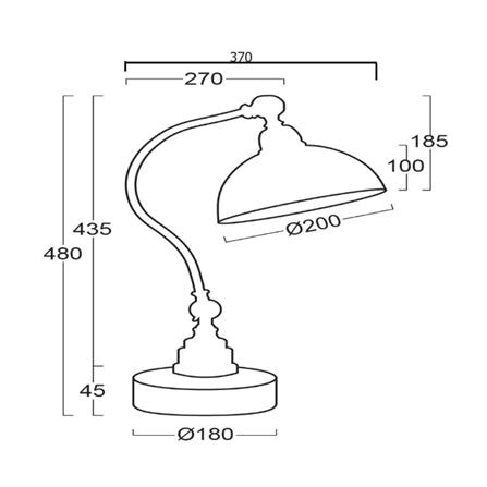 ไฟตั้งโต๊ะ LUMAX 02-00245 สีทอง_4
