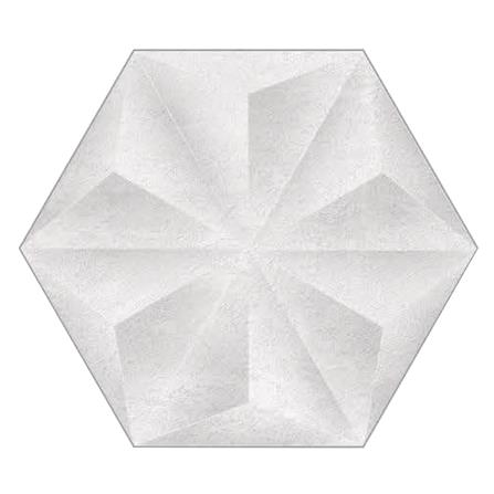 กระเบื้องพื้นพอร์ซเลน 22x26 ซม. TARA เพียวไดมอน ขาว_0