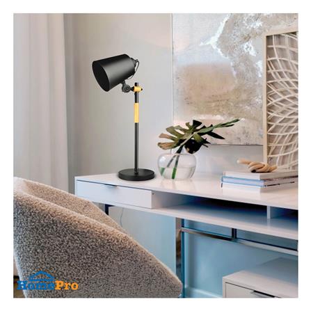 ไฟตั้งโต๊ะ L&E 02-00519 สีดำ/ลายไม้_1