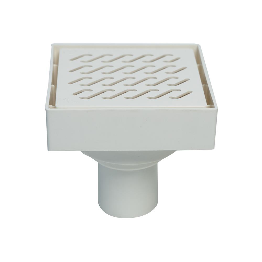 ตะแกรงกันกลิ่นแบบปูกระเบื้อง SUPER DRAIN 5.3 นิ้ว สีขาว_1