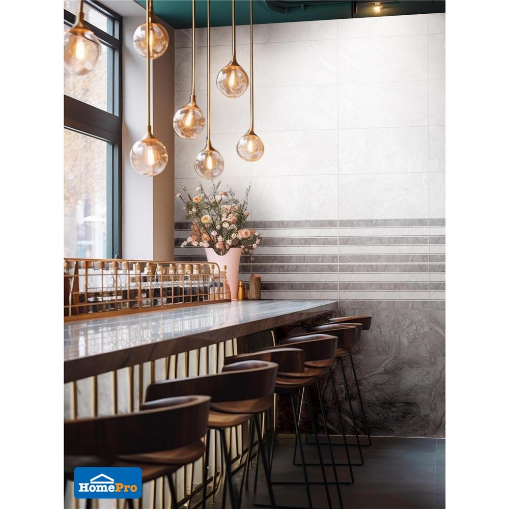 กระเบื้องผนัง 30x60 ซม. TARA เทอร่า เทา 0.9 ตร.ม.