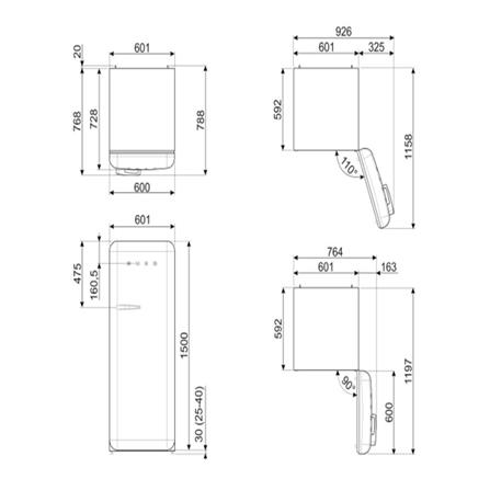 ตู้เย็น 1 ประตู SMEG FAB28RPK5 9.93 คิว สีชมพู_5