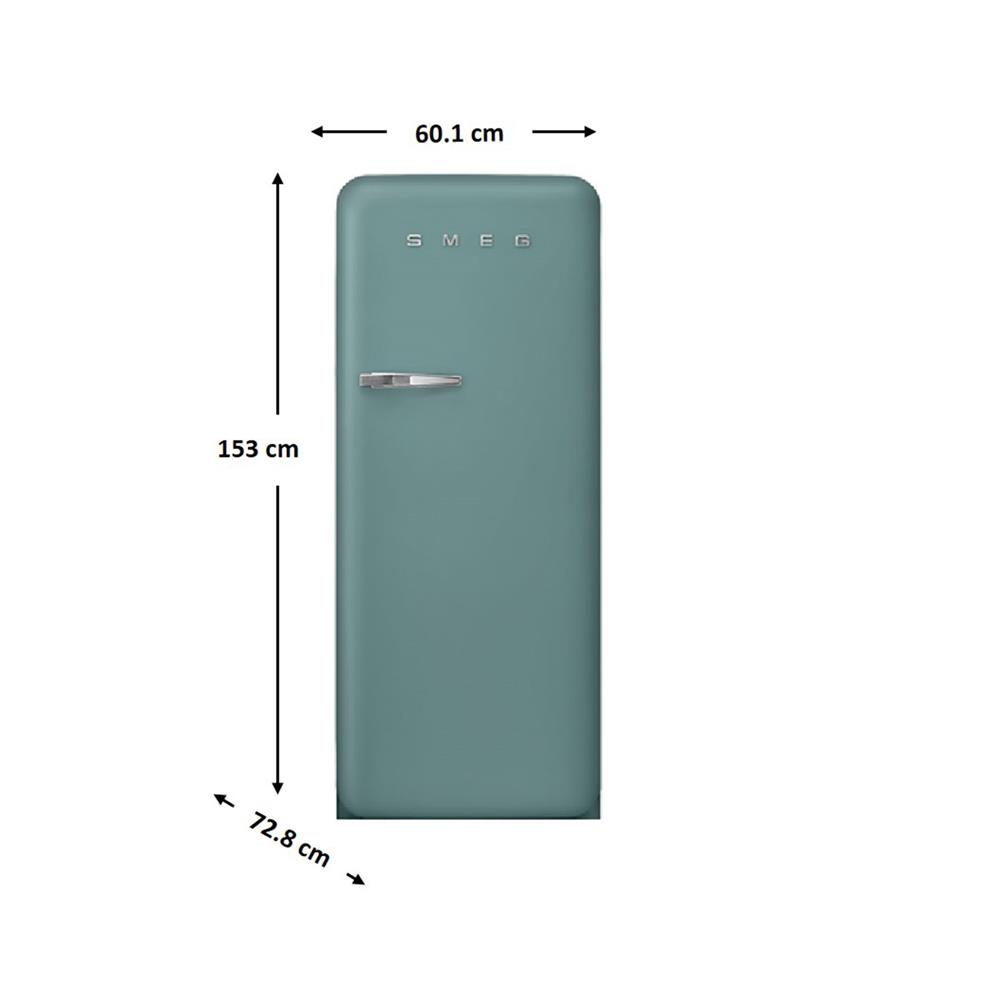 ตู้เย็น 1 ประตู SMEG FAB28RDEG5 9.93 คิว สีเขียวเอมเมอรัล