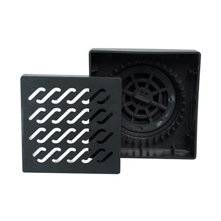 ตะแกรงกันกลิ่นแบบปูกระเบื้อง SUPER DRAIN 5.3 นิ้ว สีดำ_2