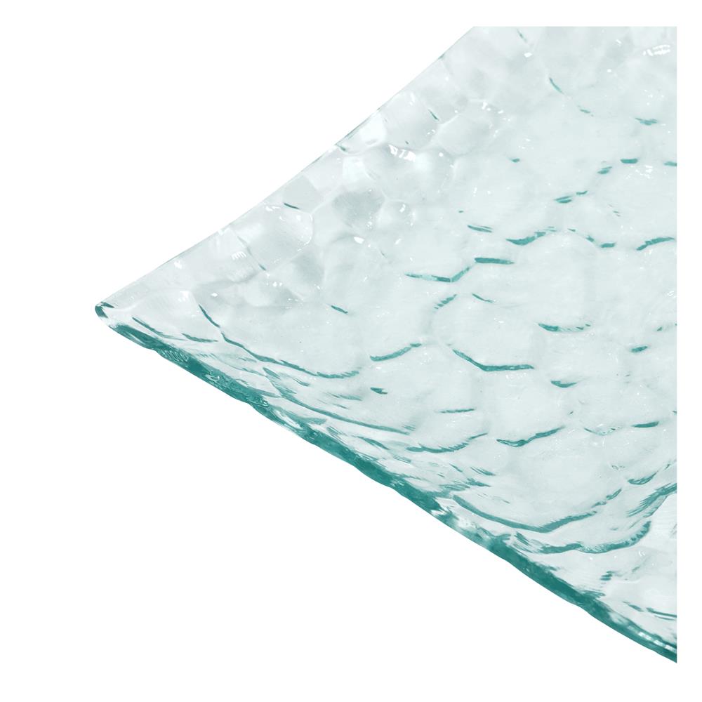 จานแก้วเหลี่ยม 3 ช่อง KECH 18X39 ซม.