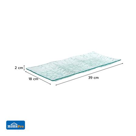 จานแก้วเหลี่ยม 3 ช่อง KECH 18X39 ซม._5
