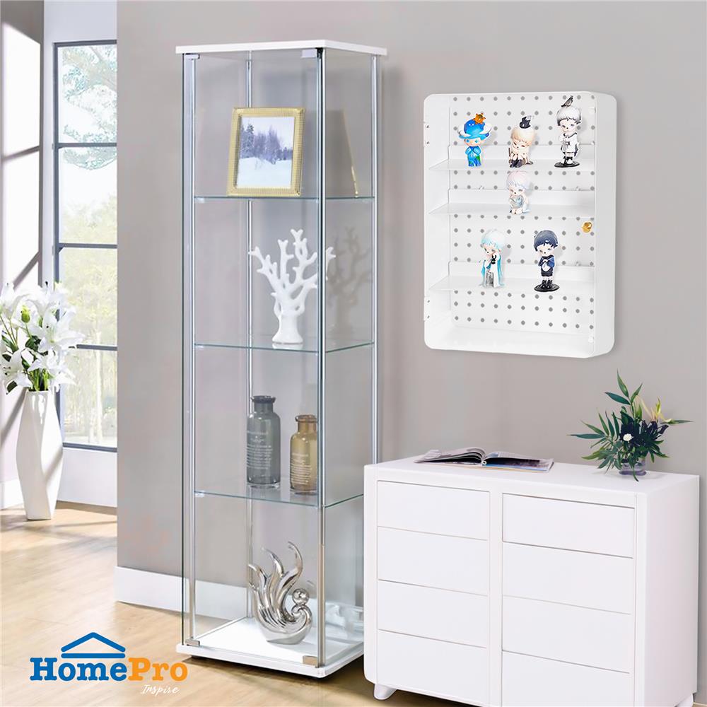 กล่องเหล็กโชว์โมเดล STACKO MANIA 30x9x42 ซม. สีขาว