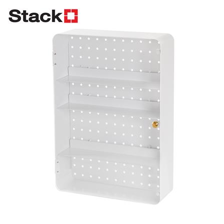 กล่องเหล็กโชว์โมเดล STACKO MANIA 30x9x42 ซม. สีขาว