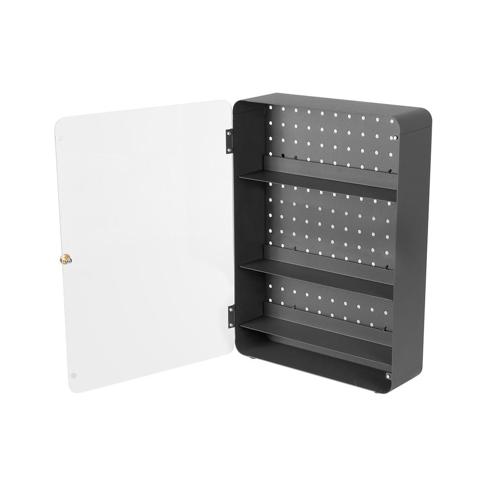 กล่องเหล็กโชว์โมเดล STACKO MANIA 30x9x42 ซม. สีเทา