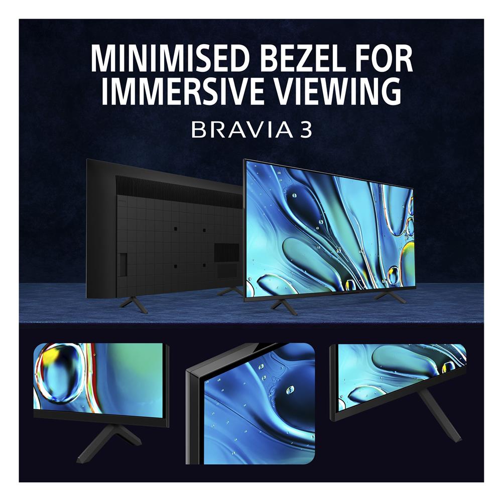 ทีวีแอลอีดี 65 นิ้ว SONY (4K, LED, GOOGLE TV) BRAVIA 3 K-65S30