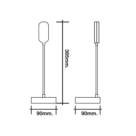 ไฟอ่านหนังสือ LED HI-TEK HFIL007 3 วัตต์ สีขาว_7