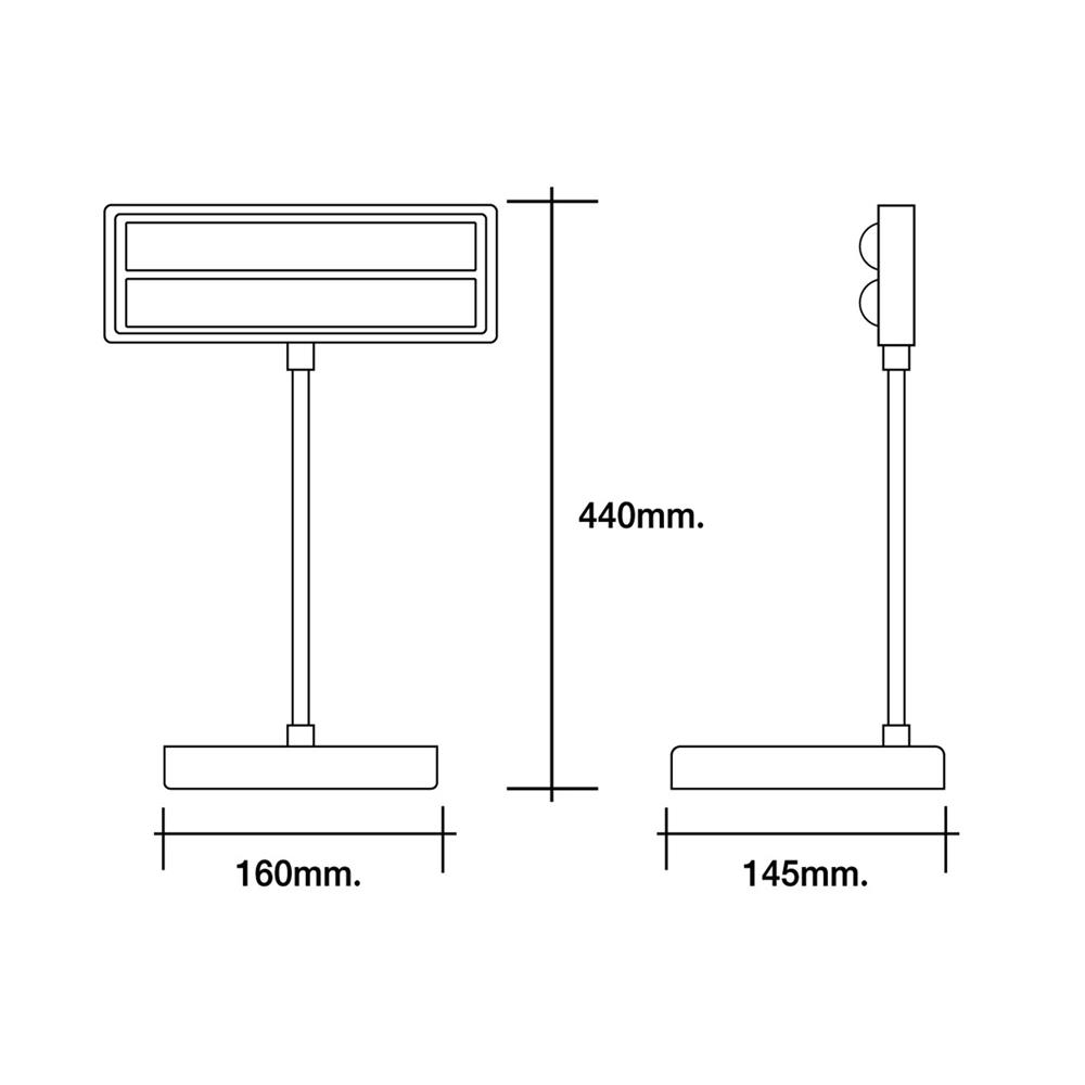 ไฟอ่านหนังสือ LED HI-TEK HFIL008 4 วัตต์ สีขาว