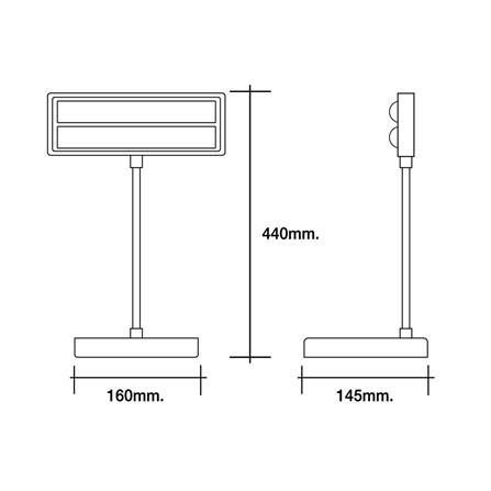 ไฟอ่านหนังสือ LED HI-TEK HFIL008 4 วัตต์ สีขาว_5