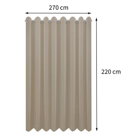 ผ้าม่าน EYELET HOME LIVING STYLE LUKAS UV 270X220 ซม. สีครีม_5