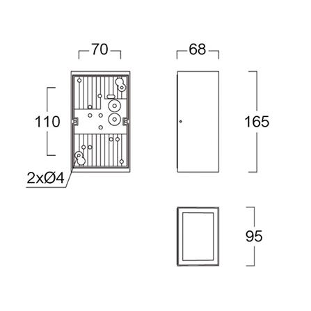 ไฟผนังภายนอก L&E 36-01914 สีดำ_5