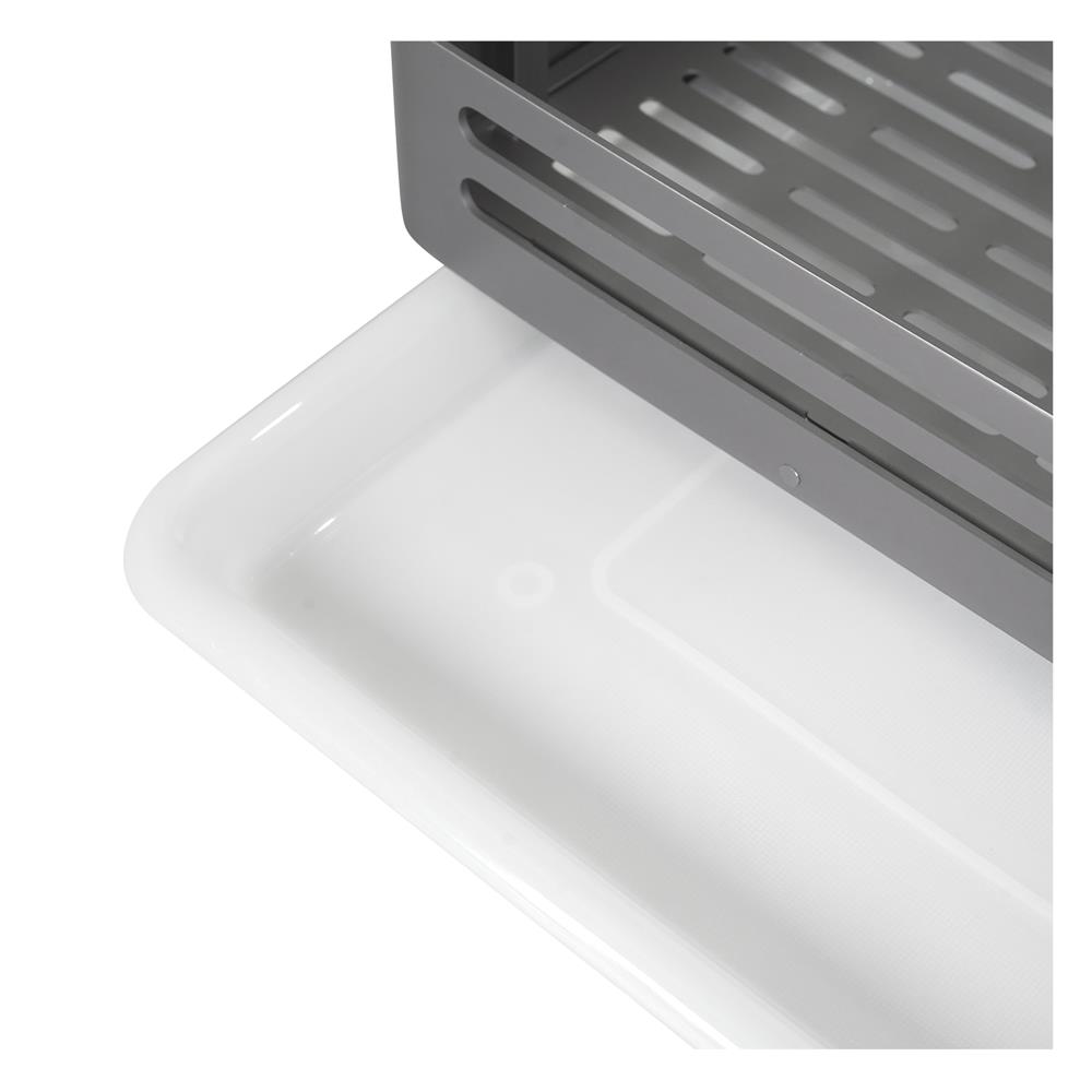 ชั้นคว่ำจานอะลูมิเนียม 2 ชั้น 40 ซม. KECH GRAY