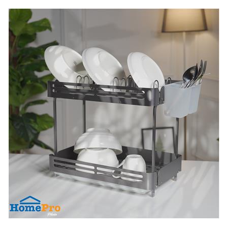 ชั้นคว่ำจานอะลูมิเนียม 2 ชั้น 40 ซม. KECH GRAY_5