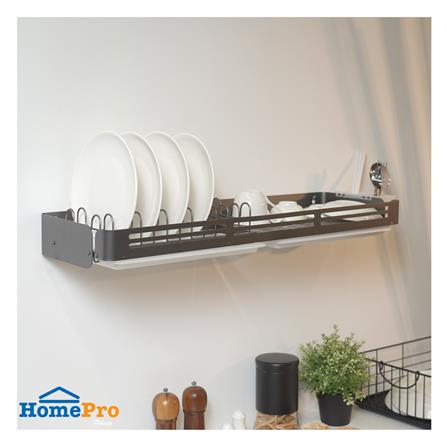 ชั้นคว่ำจานอะลูมิเนียมติดผนัง 80 ซม. KECH GRAY_5