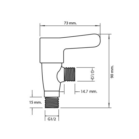 ชุดฝักบัวสายอ่อน 1 ระดับ WSP SHV-110C สีโครม_9