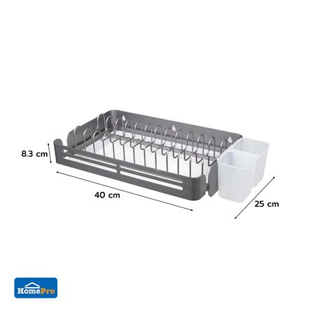 ชั้นคว่ำจานอะลูมิเนียมติดผนัง 40 ซม. KECH GRAY_7